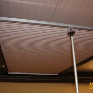 Marino plissé en Duetté  zonwering voor lichtstraat en veranda