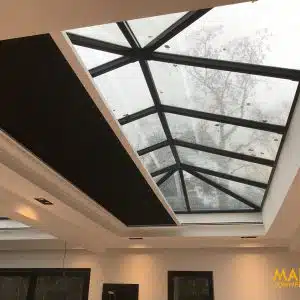 Lichtstraat Zonwering binnen montage